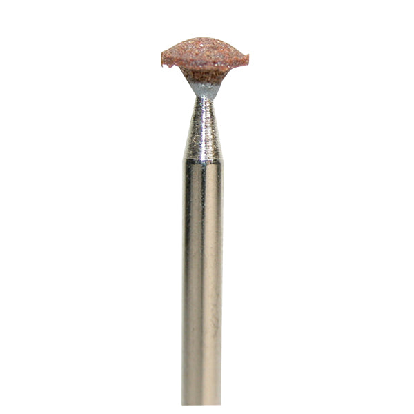 Ruby Crystal Mounted Points, 1/2 Round Wheel, Diameter .189", Head Length .080"