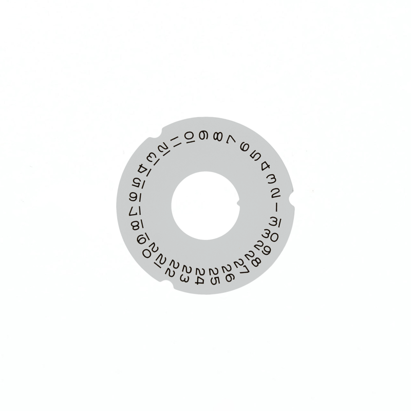 Generic (not genuine) date dial black on white to fit Rolex® calibre # 3055