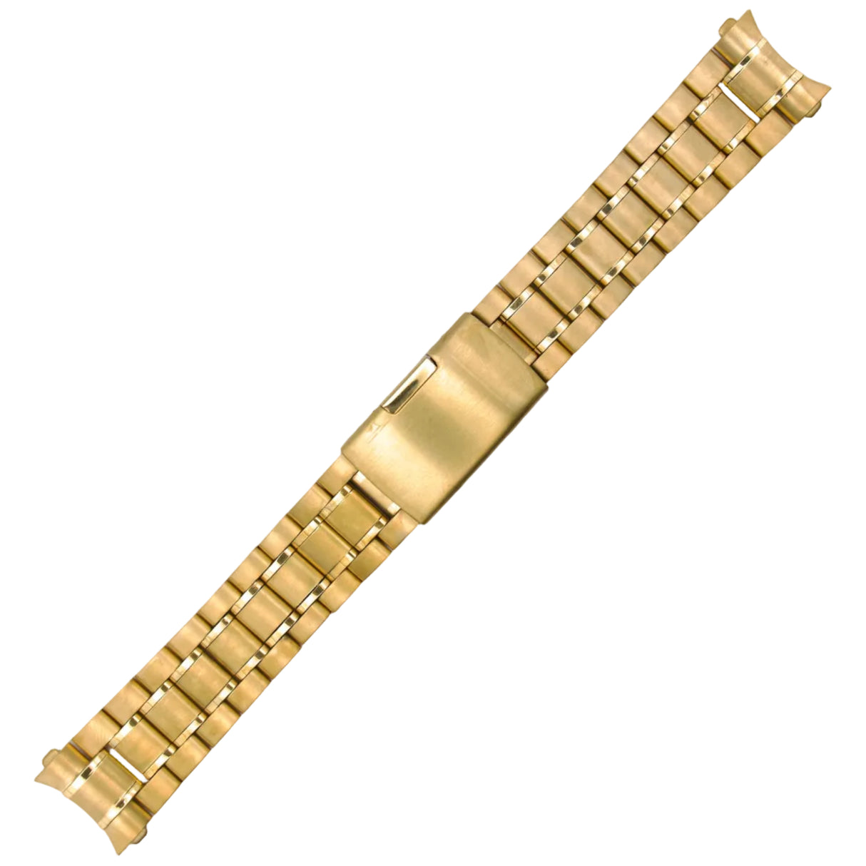 Button Release Five Row Curved End Bracelet - GD (212)