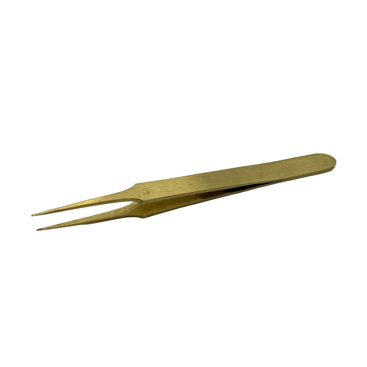 Economy Line Pattern 5 Brass Tweezer