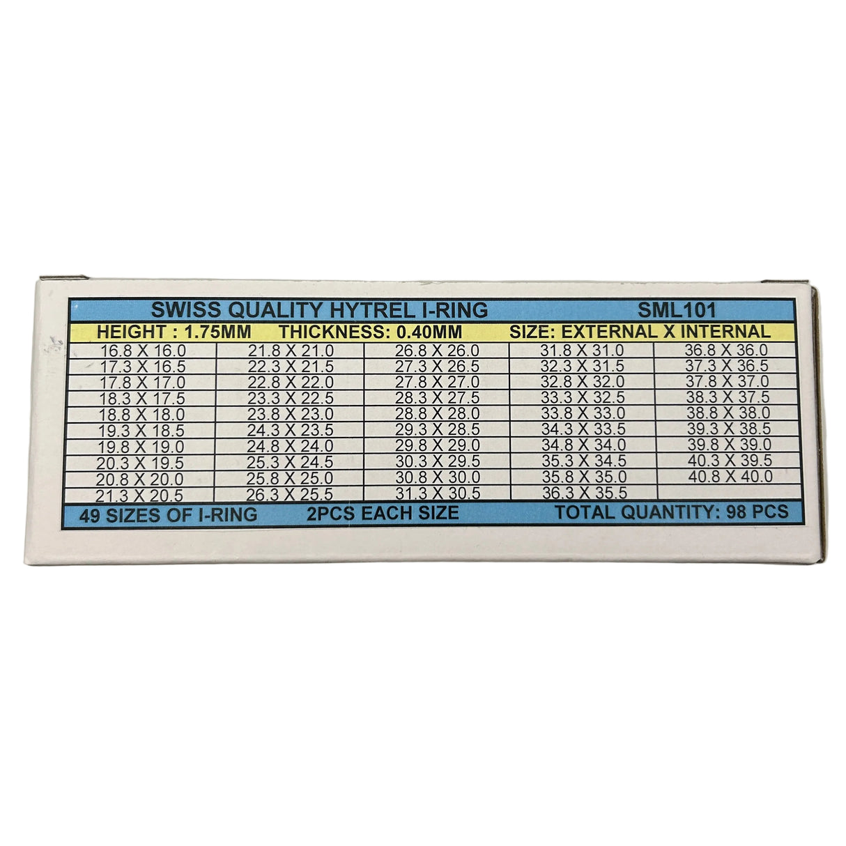 Hytrel Crystal Gasket Assortment (1.75mm Height)