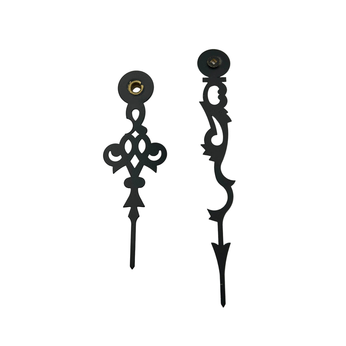 Black 4 5/8" Serpentine Hands For German Clocks