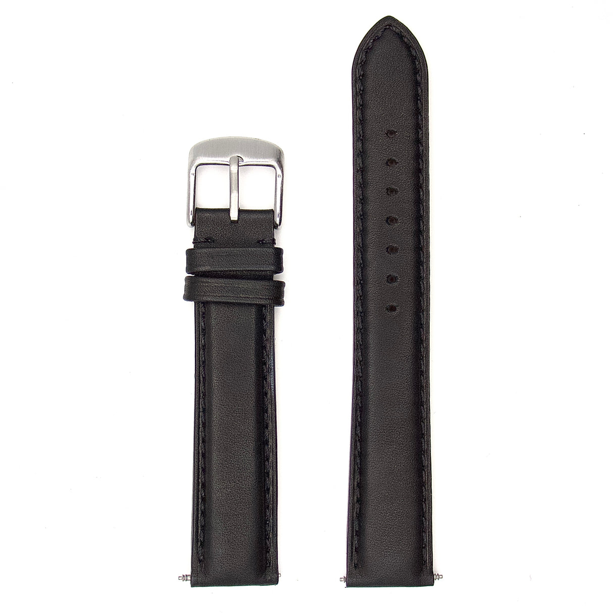 Premium Sealed Genuine Leather Strap - Black (by PERRIN)