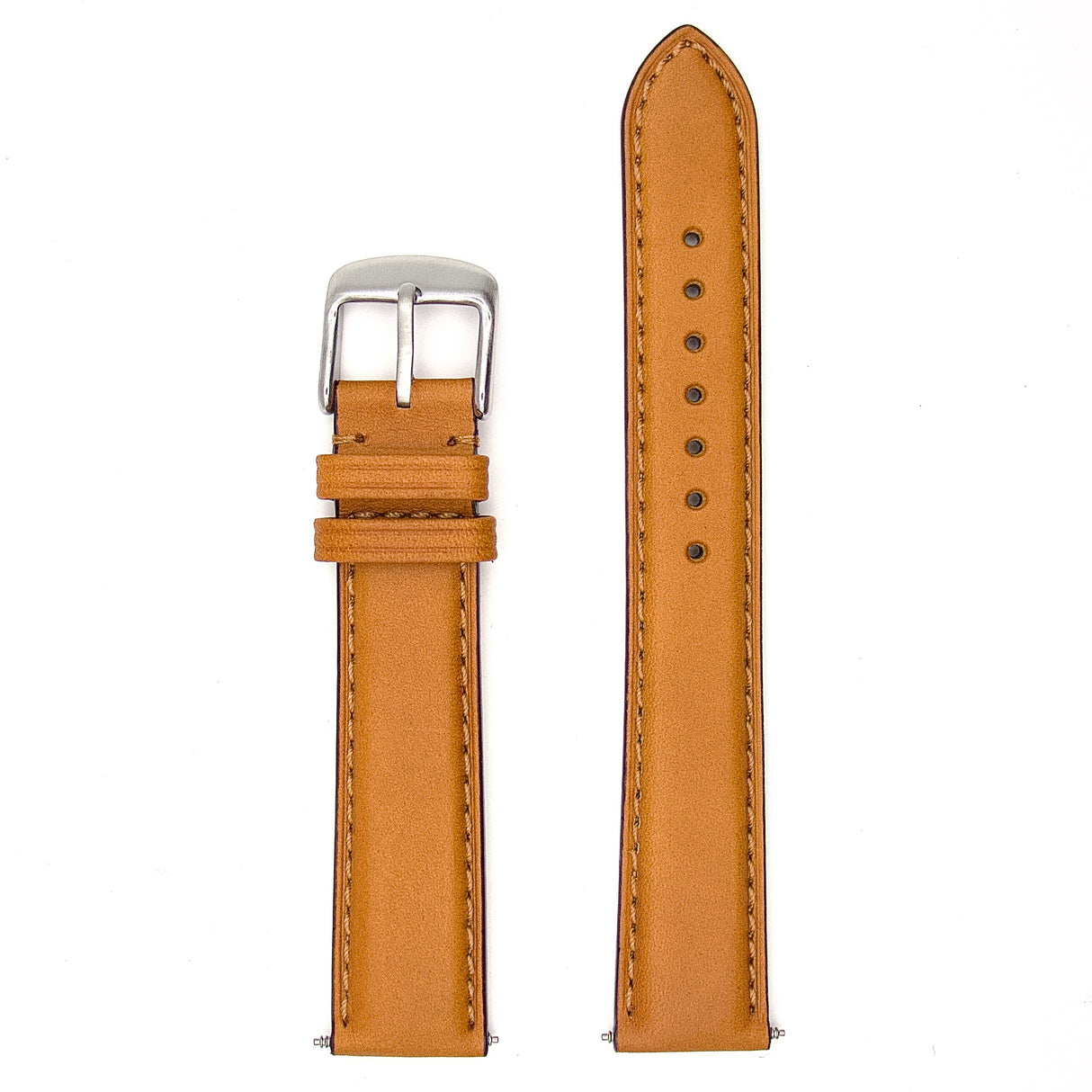 Premium Sealed Genuine Leather Strap - Tan (by PERRIN)