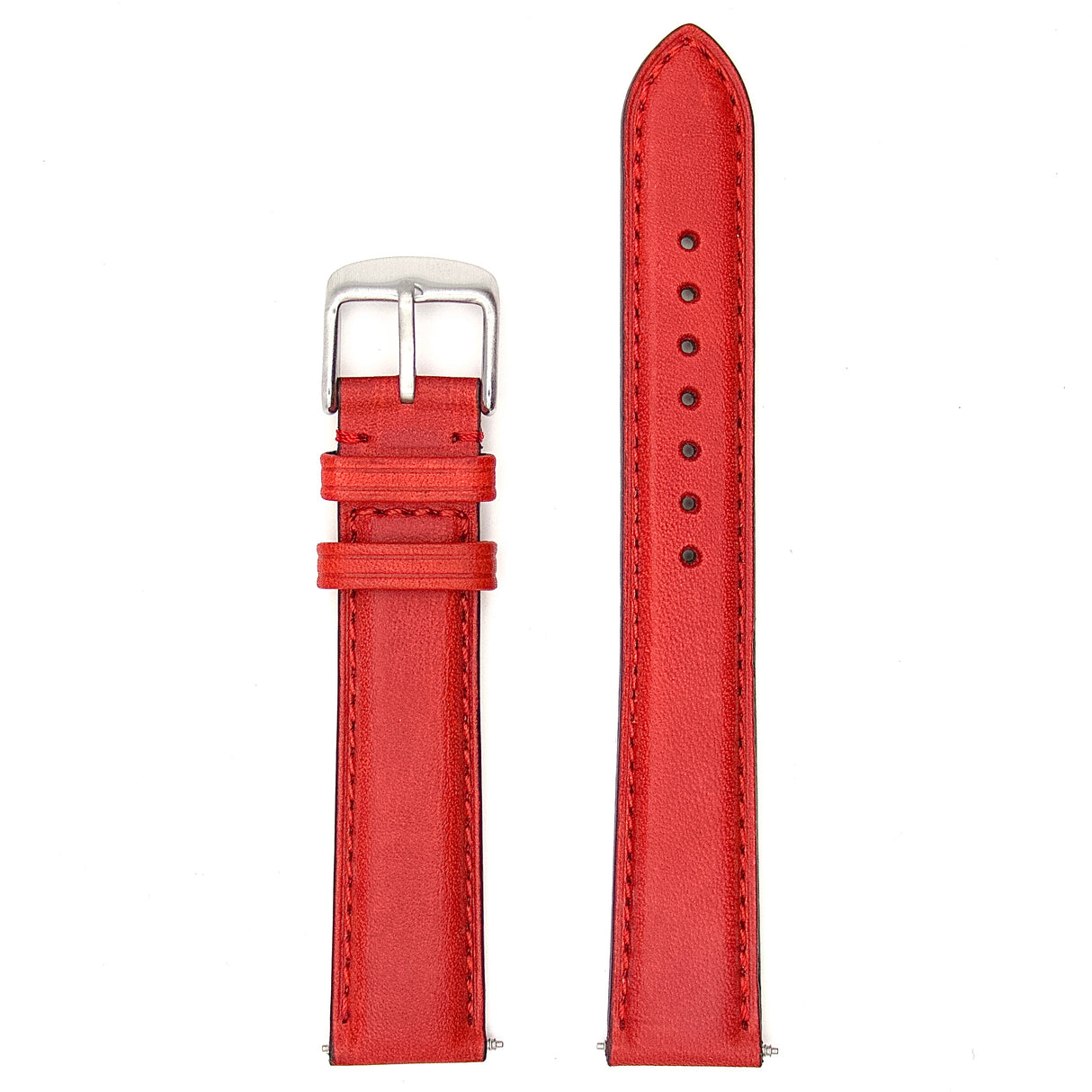 Premium Sealed Genuine Leather Strap - Red (by PERRIN)
