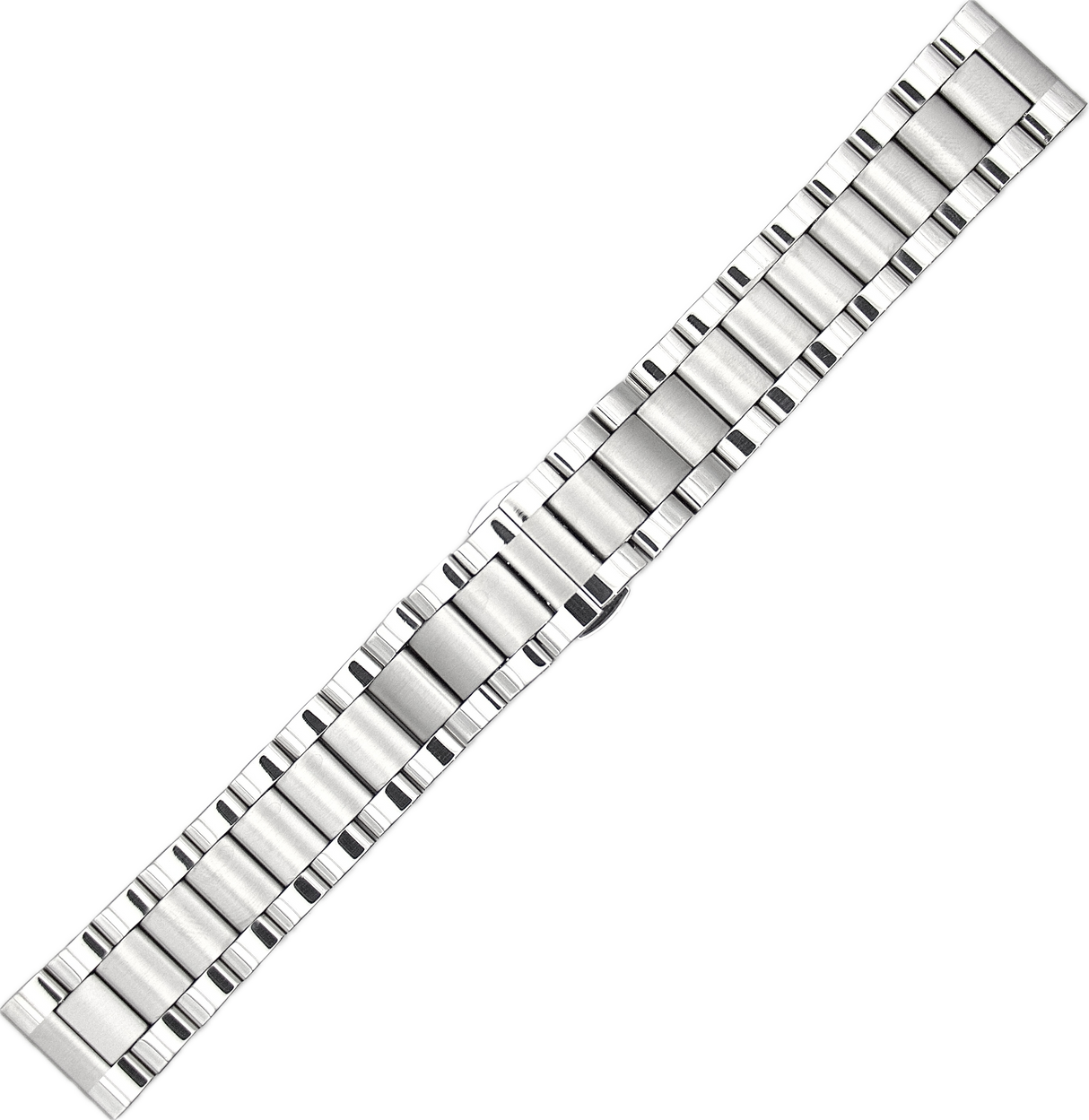 Center Butterfly President Straight End Bracelet - SS (by PERRIN)