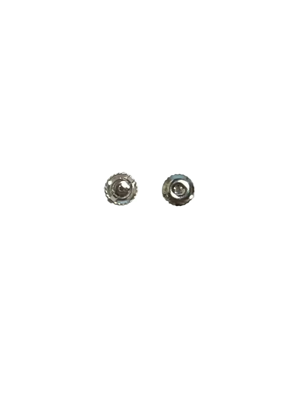 Double Threaded Light Ear nut 14k white
