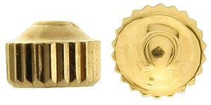 Omega® Crown (Waterproof, Tap 0.90 mm), 18kt yellow, diameter 4.00 mm, case numbers: 166.1204, 168.1201, 366.1204, 368.1201, 368.2008, 468.1201, 468.1314, 468.1354, 468.2008