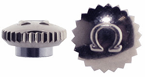 Omega® Crown (Dustproof), steel, thin, domed, diameter 5.00 mm, see all case numbers in description