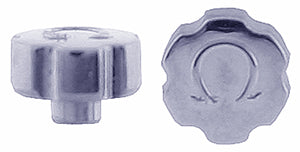 Omega® Crown (Waterproof, Tap 1.00 mm), "Mido® Style" with 6 notches, diameter 4.00 mm, steel, see all case numbers in description