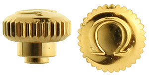 Omega® Crown (Dustproof), yellow, domed, diameter 3.70 mm, see all case numbers in description