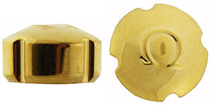 Omega® Crown (Waterproof), yellow colour, 4 notches, fits Omega Case Number 14328, 14350