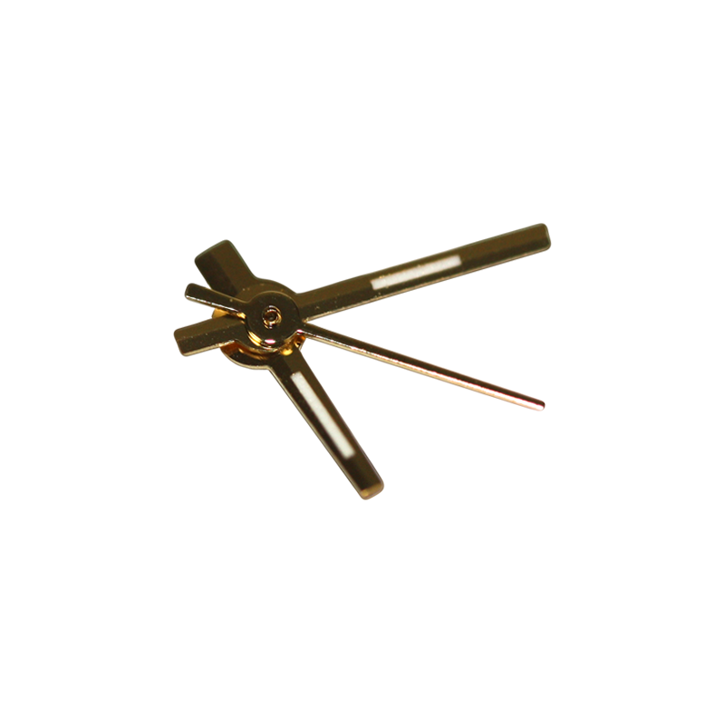 Generic (not genuine) Set of 3 Watch Hands to fit Rolex® calibres: 2130, 2135, gold colour, length of minute 6.5 mm