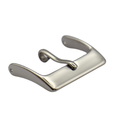 White Plated Stainless Steel Leather Buckles