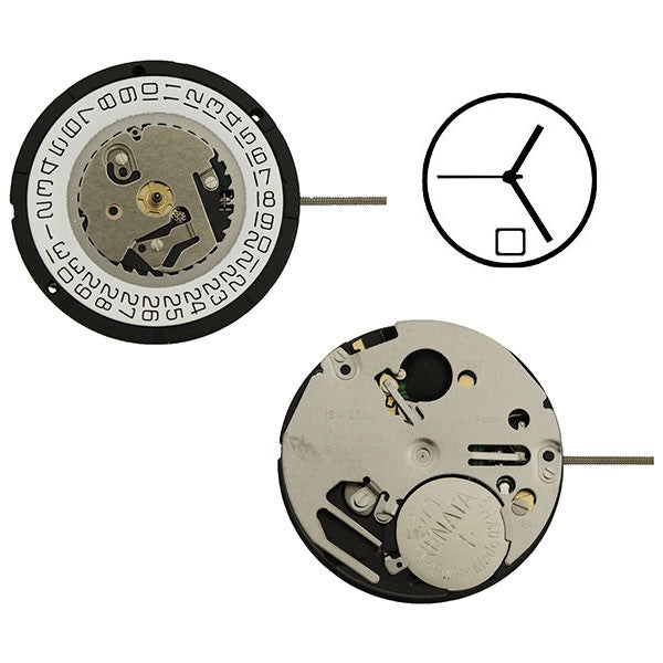 ISA 2330 Watch Movement date at 6