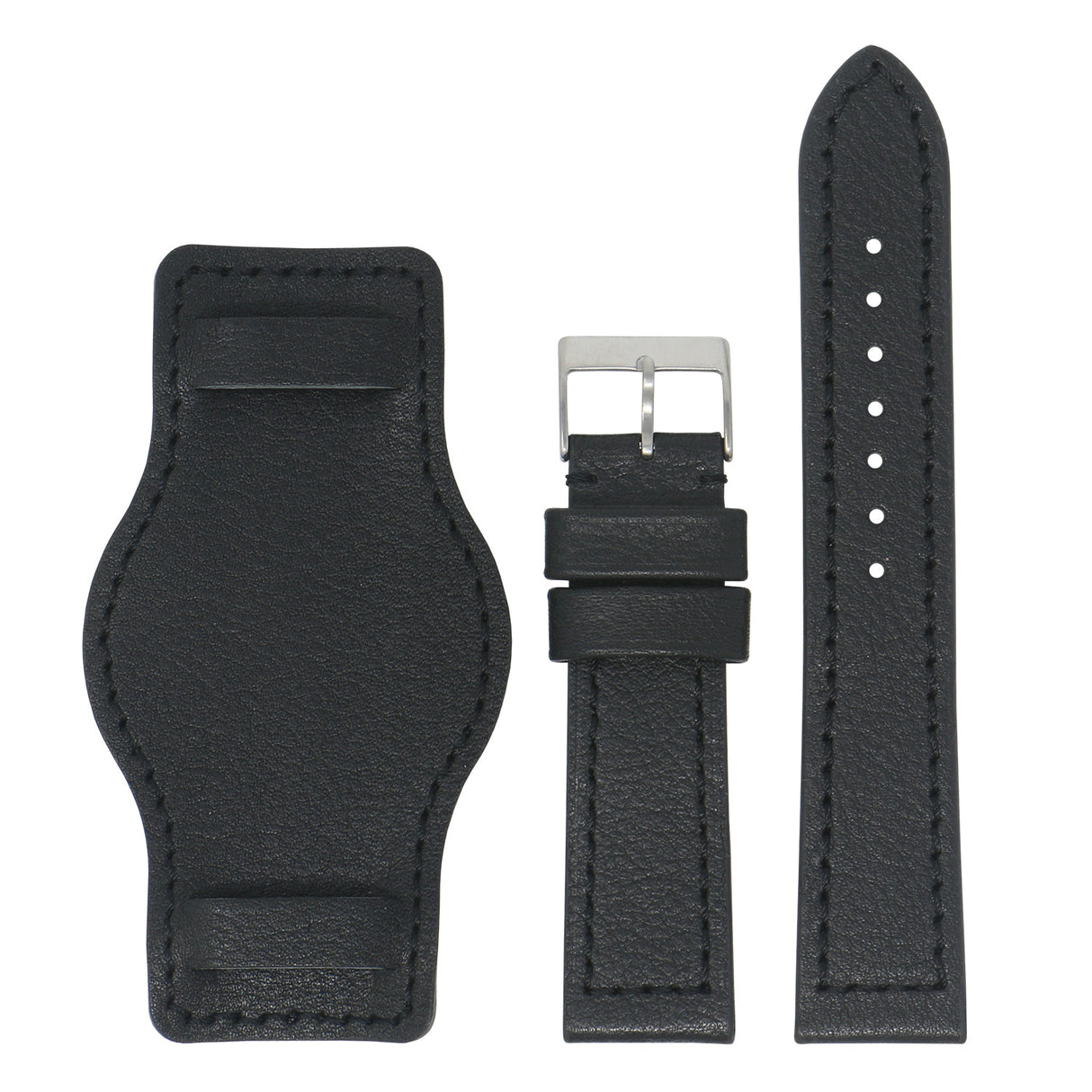 Leather Military Bund Strap By DASSARI