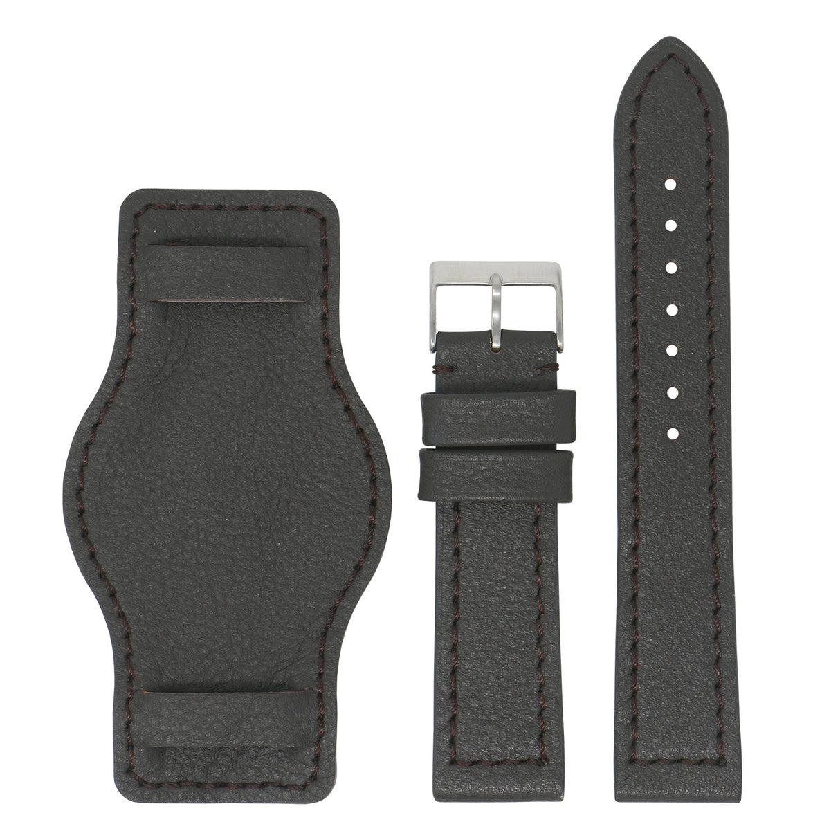 Leather Military Bund Strap By DASSARI