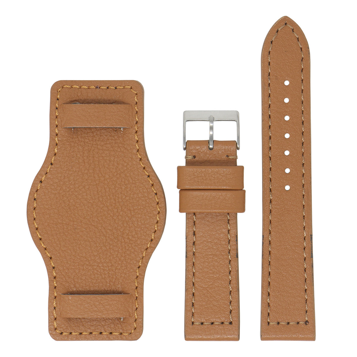 Leather Military Bund Strap By DASSARI