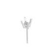 4 Prong Princess Basket with Friction Post 14kt White (10077363727)