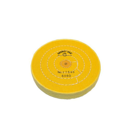 6" Diameter Chemkote Yellow Buffs with Shellac Center (632839110690)