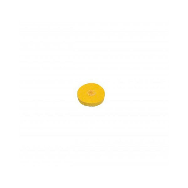 1" Diameter Chemkote Yellow Buffs with Shellac Center (632779800610)