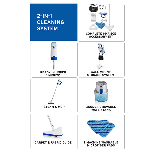 Reliable Portable Steam Cleaning System Pronto 300CS with Mop