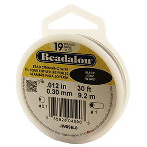 Black 19 Strand Wire Flat Spools - 0.30mm