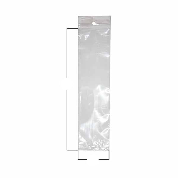 Clear "Mini-Grip" Zippak Bags - 2 x 8 Regular Weight
