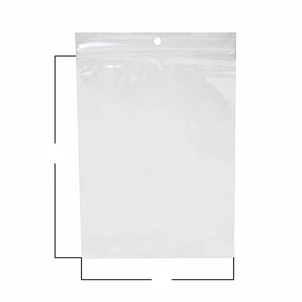 Clear "Mini-Grip" Zippak Bags - 5 x 7 Regular Weight