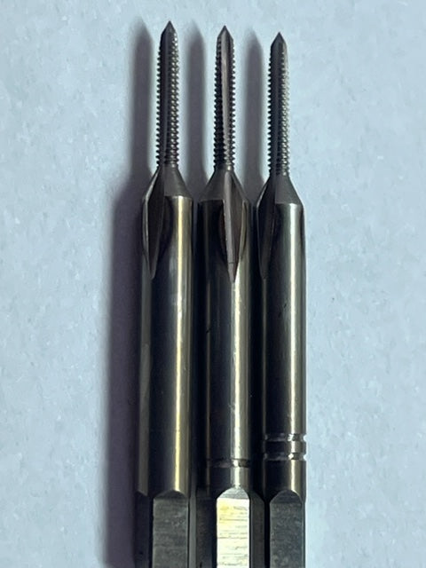 Set of 3 Tool Steel Tap 1.80mm