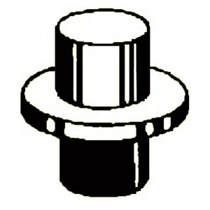 Flat Undrilled Brass Stake