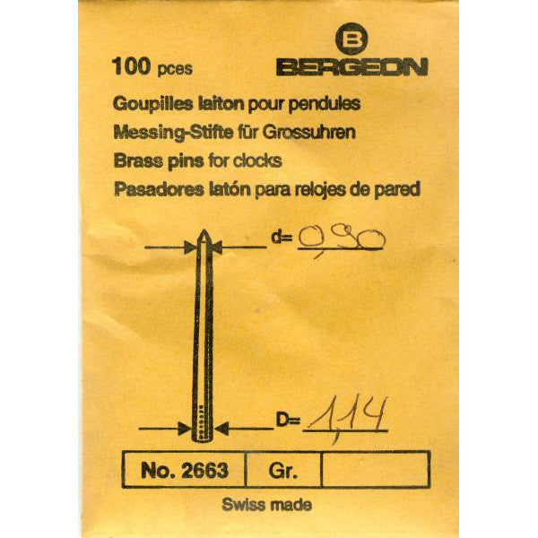 Brass Tapered Pins 0.90mm (10444174927)