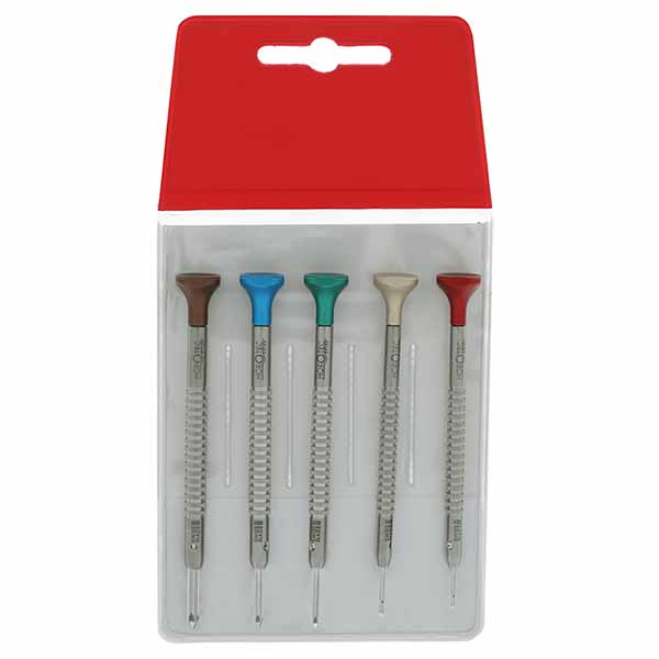 Set of 5 Phillips Screwdrivers with Replaceable Blades