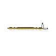 Prestige Swiss Quality 1.80 mm Yellow Double Flanged Spring Bar -single piece (198094061583)