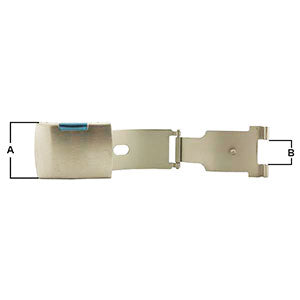 Stainless Steel 3 Fold Single Side Press Button Release Buckles for Metal Straps (535386947618)