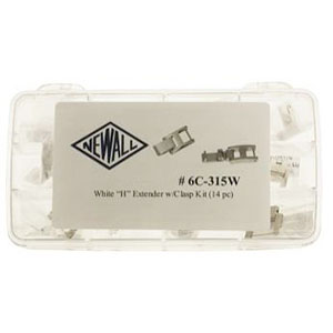 Stainless Steel Single Channel Clasp Assortment with H Extenders (533501313058)