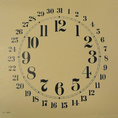  Arabic Ivory 9 inch Calendar Dial (10567764943)