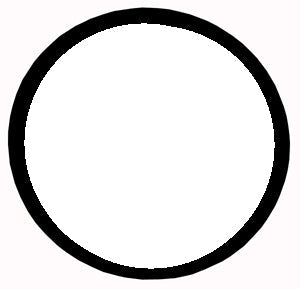 Black Thin Trim Flat Round Mineral Crystal 0.80 mm Thick (19.0 mm to 33.0 mm)