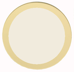 Gold Thin Trim Flat Round Mineral Crystal 1.00 mm Thick (dwo) (15.0 mm to 32.0 mm)
