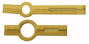 Gruen® Pair of Hands HD-GRU86 , yellow baton pitched luminous, length of min hand 6.50 mm (click here to see the calibers)