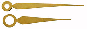 Gruen® Pair of Hands HD-GRU91 , yellow alpha, length of min hand 13.00 mm (click here to see the calibers)