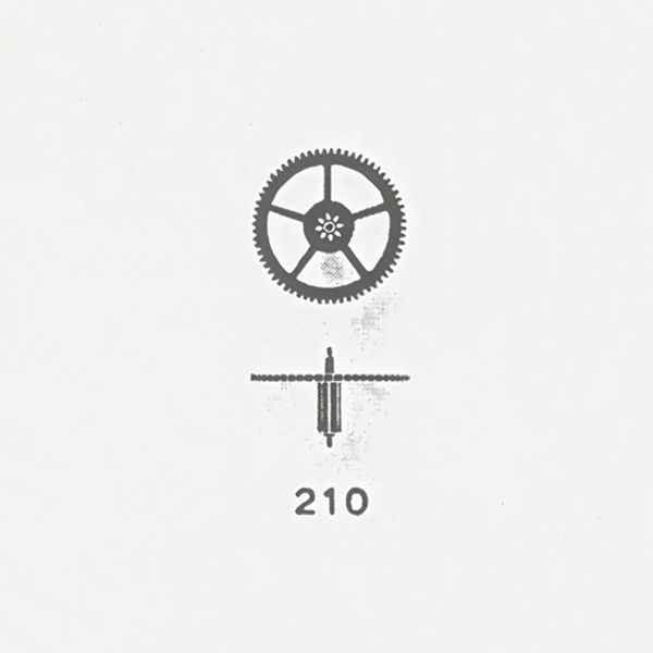 Jaeger LeCoultre® calibre # 217 third wheel and pinion