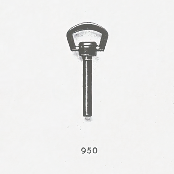 Jaeger LeCoultre® calibre # 218 winding key for movement - steel colour - ht 20mm
