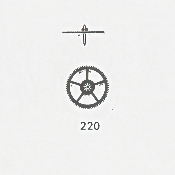 Jaeger LeCoultre® calibre # 245 fourth wheel and pinion