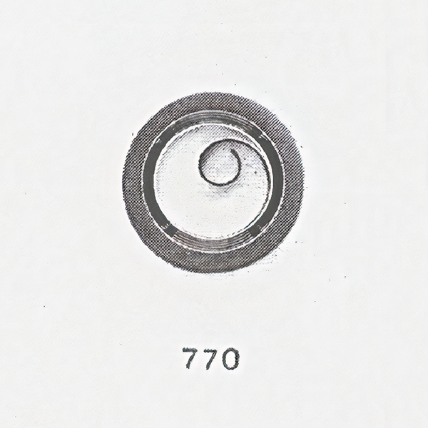 Jaeger LeCoultre® calibre # 417 mainspring - measurement 110-8-11.5 T end