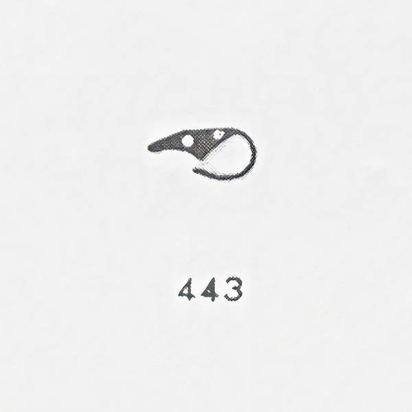 Jaeger LeCoultre® calibre # 486 setting lever - style 2 -  0.34mm thick with tight spring arm