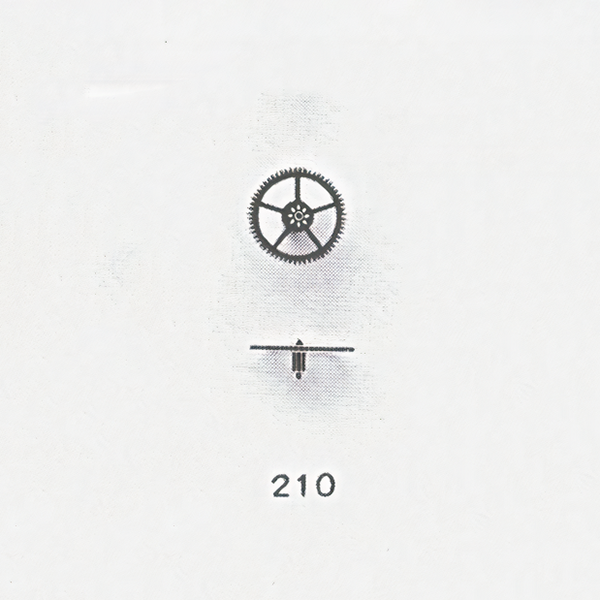 Jaeger LeCoultre® calibre # 486 third wheel and pinion
