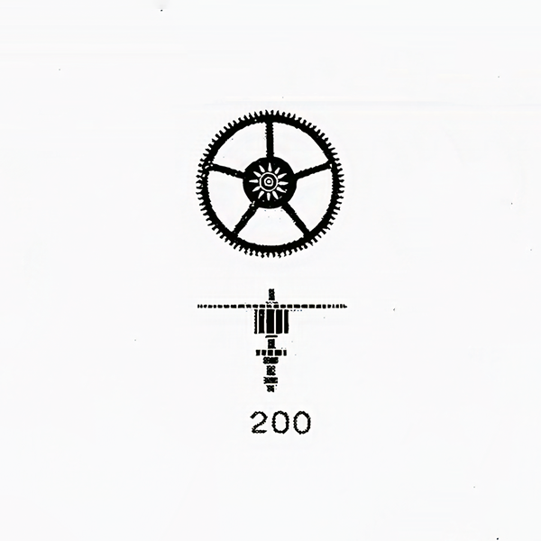 Jaeger LeCoultre® calibre # 487 centre wheel and pinion with cannon pinion