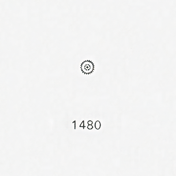 Jaeger LeCoultre® calibre # 833 winding-up wheel -23 teeth - 8 leaf pinion (if you have old version with 46 teeth and 9 leaves, you must change 1480 and 1481)