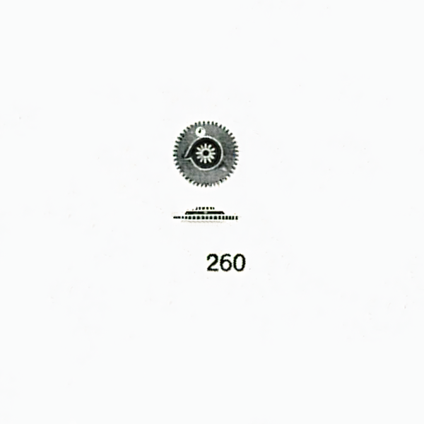 Jaeger LeCoultre® calibre # 885 minute wheel